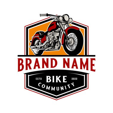 Vector retro motorcycle logo design. American made motorcycle concept.for classic motorcycle lovers
