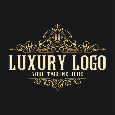 luxury royal logo template design vector illustration. vector graphic clipart