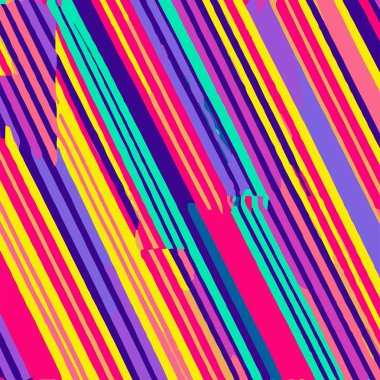 Bright Pattern With Diagonal Lines And Small Breakouts Vector Background Style.