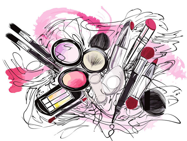 макияж в стиле ручной работы