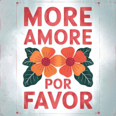 Cesur tipografi ve gür çiçeklerin yer aldığı canlı, el yapımı bir illüstrasyon, sevgi ve nezaketin samimi bir mesajını iletiyor parlak renkler ve kaprisli tasarım sıcaklığı ve pozitifliği çağrıştırıyor, izleyicileri şefkat ve şefkati kucaklamaya davet ediyor.