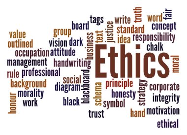 ETHICS kavramlı Kelime Bulutu.