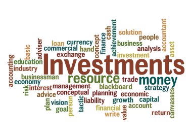 INVESTMENTS kavramına sahip Kelime Bulutu.