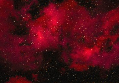 Yıldız tozu ve parlayan yıldızlarla dolu bir arka plan. Gerçekçi kainat ve renkli nebula. Renkli galaksi. 3d illüstrasyon.