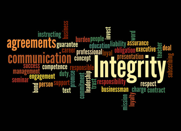 Слово с понятием INTEGRITY.