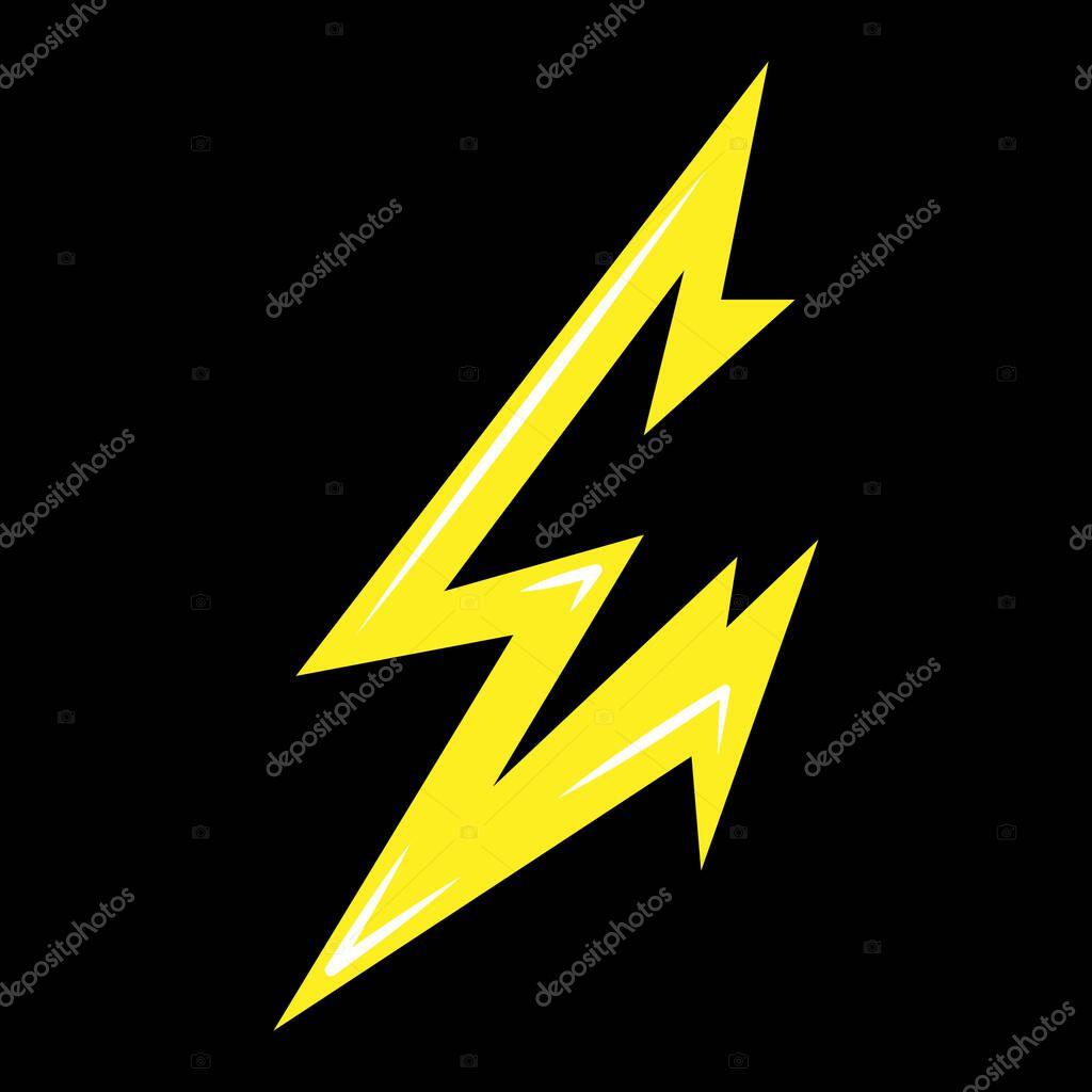 Letter e logo in the shape of a lightning bolt