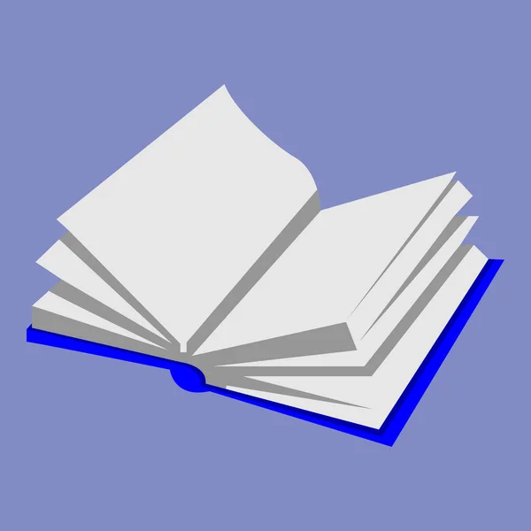 Simple Vector Open Book — Stock Vector