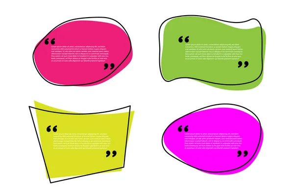 矢量曲线形状引用四个颜色的模板 — 图库矢量图片#