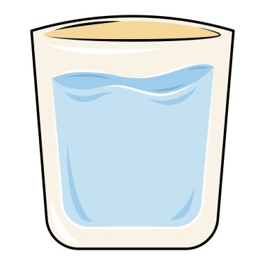 Soda bardağının basit vektörü