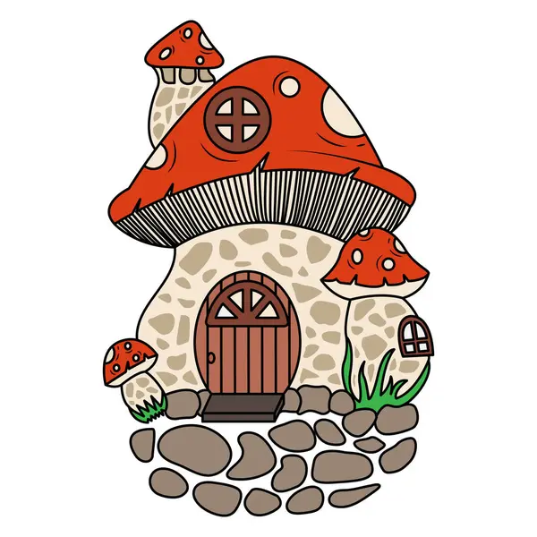 Peri masallarındaki gibi mantar şekilli bir kulübe.