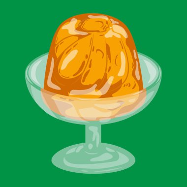 Cam bardaktaki puding çok lezzetli görünüyor.