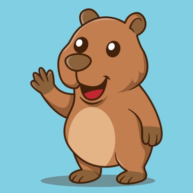 Bir Dalgalanan Capybara Çizgi Filmi