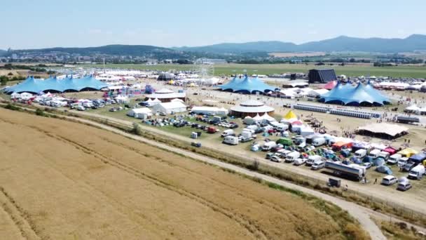 Pohoda Open Air Summer Music Festival Slovakia First Organized 1997 — Stock Video