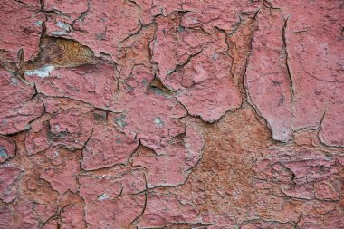 Closeup texture of cracked paint