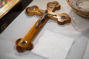 church accessories for the priest's service are made of gold