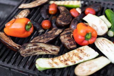 tasty and fresh vegetables roasted grilled  