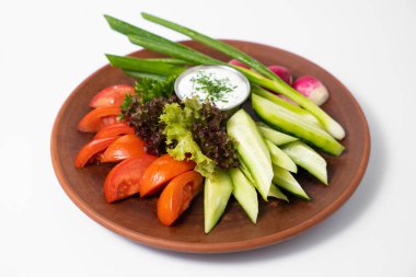 Lezzetli sebze salatası yakın çekim