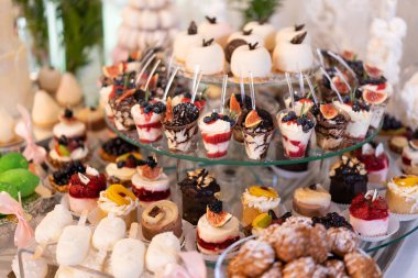 delicious sweet dessert candy bar on celebratio