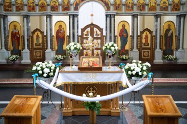 church accessories for the priest's service are made of gold