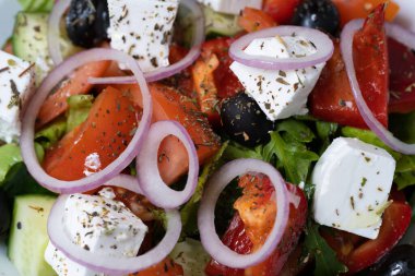 Lezzetli sebze salatası yakın çekim