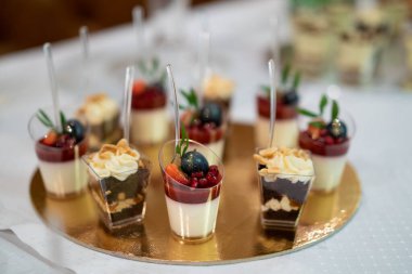 delicious sweet dessert candy bar on celebratio