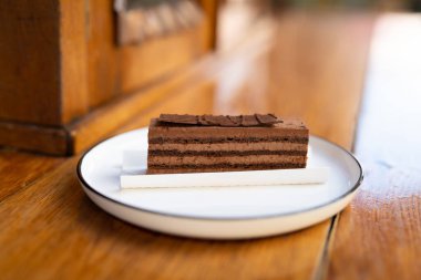 a delicious piece of cake, a dessert on a plate