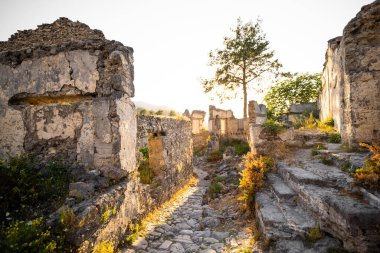 abandoned ghost town kayakoy in turkish