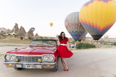 GOREME, TURKEY, CAPPADOCIA- JUNE 30, 2021: