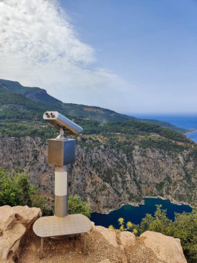 Türkiye 'de Kelebek Vadisi' ndeki dağdan güzel manzara