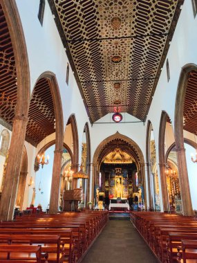 Portekiz 'deki Madeira Adası' nda Meryem Ana 'nın Varsayımı Kilisesi.