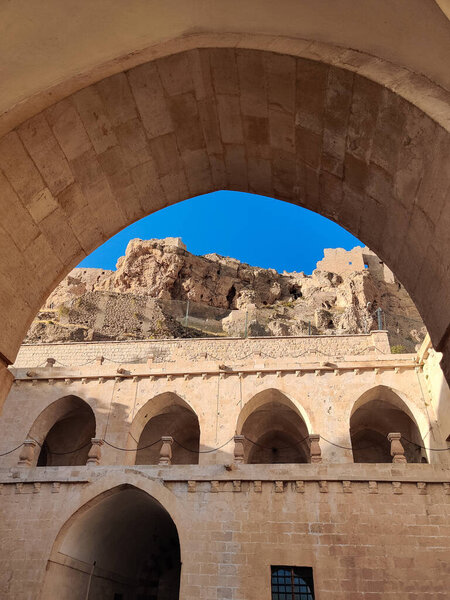 the beautiful architecture of Sultan Isa Medrese in Turkey