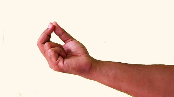 Χέρι Mudras Περιλαμβάνει Τέτοιες Λάσπες Kubera Mudra Χειρονομίες Απομονώνονται Λευκό — Φωτογραφία Αρχείου