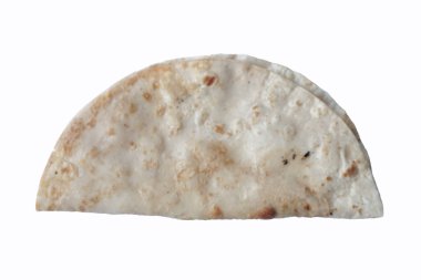 Un Tortilla Paketleri Ev yapımı buğday tortillası, Pita ekmeği, tortilla, masada pişirmek için malzemeli pide. Üst Manzara. Ev yapımı yemek kavramı..