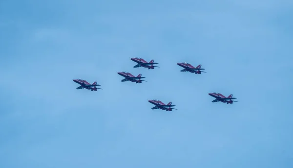 Raf Red Arrows Bournemouth Air Festival 2022 — Foto Stock