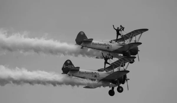 Wing Walkers Bournemouth Air Festival 2022 — Stockfoto