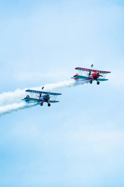 Wing Walkers Air Festival 2022 — стоковое фото