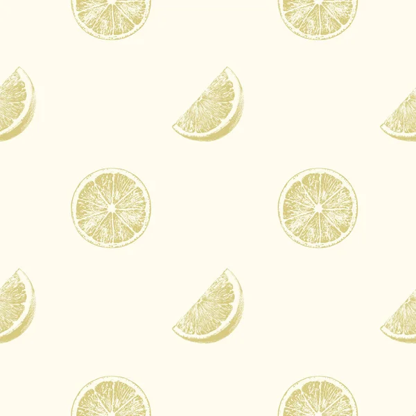 Vzor Plátky Citronu — Stock fotografie