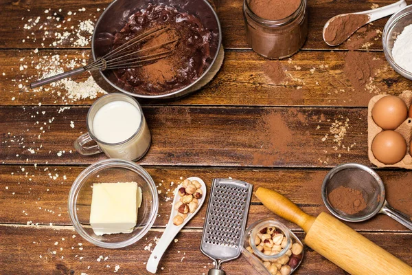 Ingredientes Para Preparación Productos Panadería —  Fotos de Stock