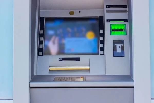 Modern street ATM machine for withdrawal of money and other financial transactions