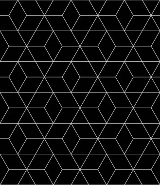 Vektörsüz eşkenar dörtgen deseni. Soyut geometrik arkaplan. Stil doğrusal fraktal doku.