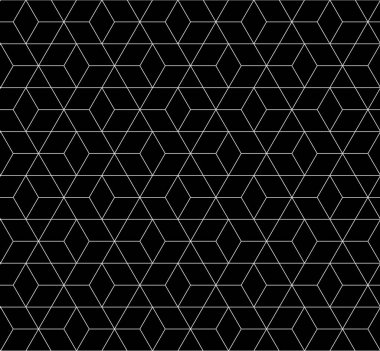 Vektörsüz eşkenar dörtgen deseni. Soyut geometrik arkaplan. Stil doğrusal fraktal doku.