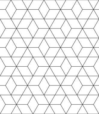 Vektörsüz eşkenar dörtgen deseni. Soyut geometrik arkaplan. Stil doğrusal fraktal doku.