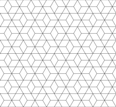 Vektörsüz eşkenar dörtgen deseni. Soyut geometrik arkaplan. Stil doğrusal fraktal doku.