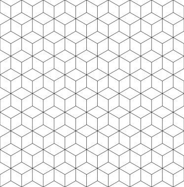 Vektörsüz eşkenar dörtgen deseni. Soyut geometrik arkaplan. Şık fraktal doku. EPS 10