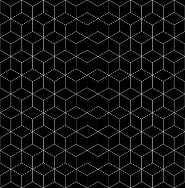 Vektörsüz eşkenar dörtgen deseni. Soyut geometrik arkaplan. Şık fraktal doku. EPS 10