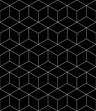 Vektörsüz eşkenar dörtgen deseni. Soyut geometrik arkaplan. Şık fraktal doku. EPS 10