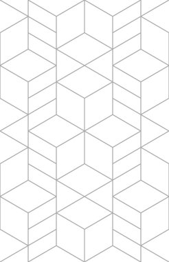 Vektörsüz eşkenar dörtgen deseni. Soyut geometrik arkaplan. Şık fraktal doku. EPS 10