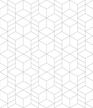 Vektörsüz eşkenar dörtgen deseni. Soyut geometrik arkaplan. Şık fraktal doku. EPS 10