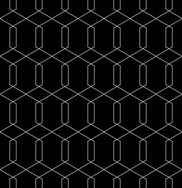 Vektör kusursuz, ince doğrusal desen. Soyut geometrik altıgen arkaplan. Şık fraktal doku. EPS 10
