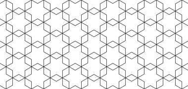 Vektörsüz kübik altıgen deseni. Soyut geometrik düşük polimetrik arkaplan. Şık fraktal doku. EPS 10